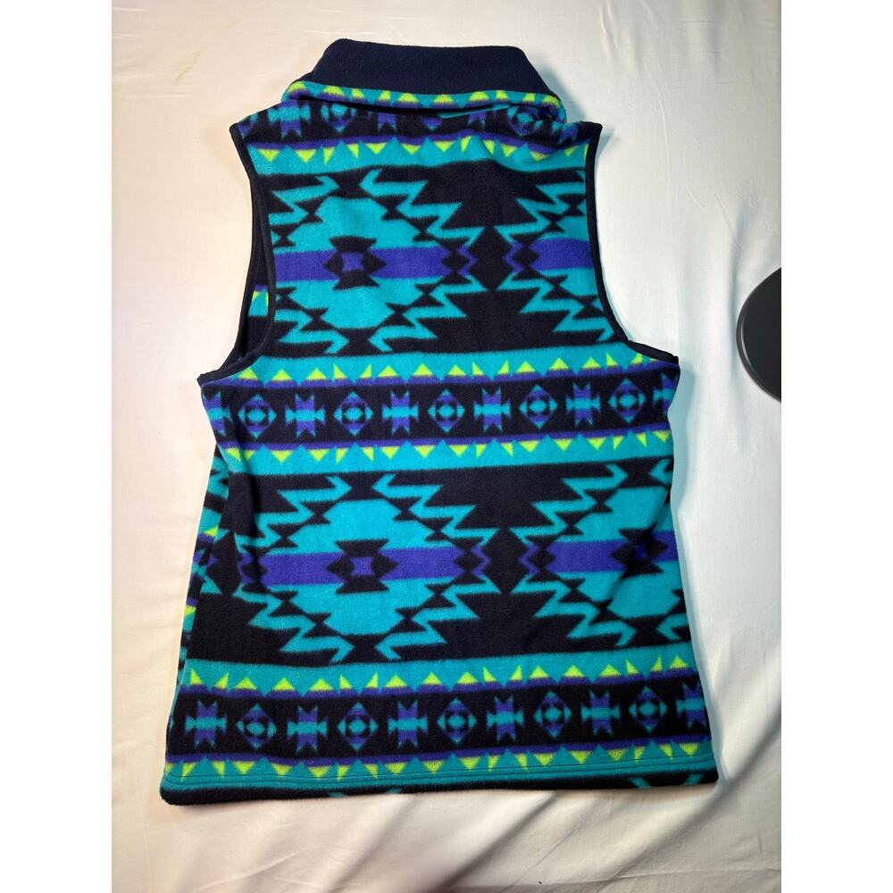 Vintage Chaps Sport Aztec Western Vest‎ size Medium 100% polyester - Picture 4 of 4